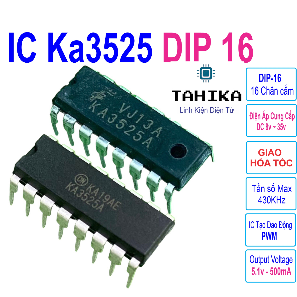 IC Ka3525 hãng ON chân đồng - linh kiện điện tử TAHIKA