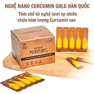 Tinh chất nghệ , tinh nghệ nano curcumin gold hàn quốc mẫu mới hộp 100 tép