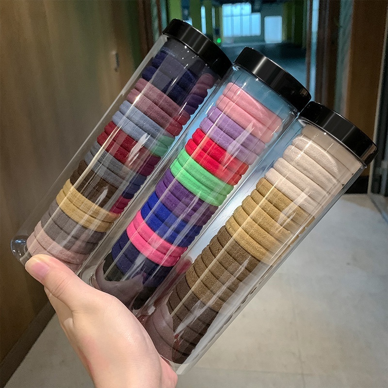 Chun buộc tóc Sonahouse nhiều màu sắc co dãn tốt hộp 20 cái