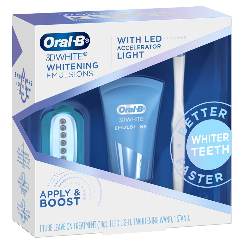 GEL tẩy trắng răng Oral-B kèm đèn LED ánh sáng