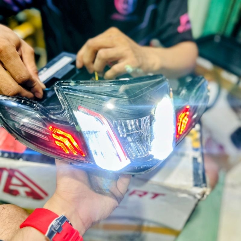 Pha đèn 2 tầng Lativo Sirius 50/110cc