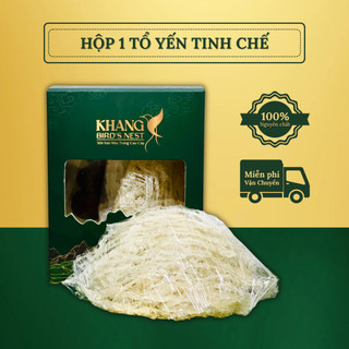 Hộp 1 tổ 10g yến tinh chế yến sào khang - tặng kèm táo đỏ đường phèn