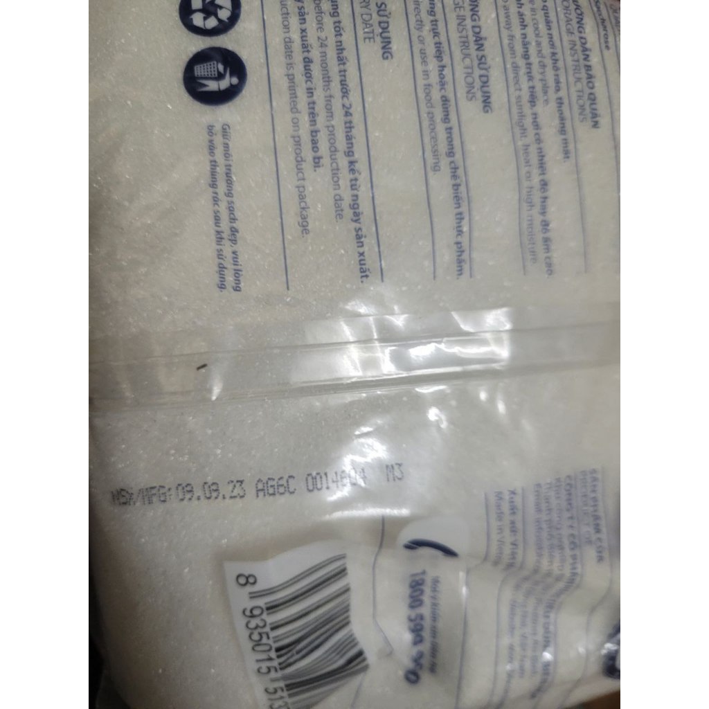 Đường Kính Trằng COBA Biên Hòa Gói 1kg