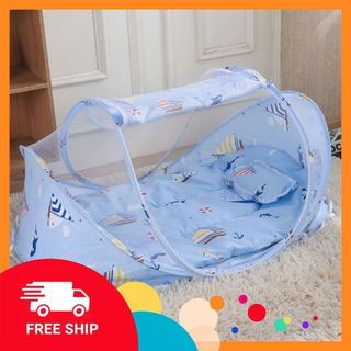 MÀN NGỦ CAO CẤP CHỐNG MUỖI CHO BÉ MẪU MỚI ( tặng kèm vòng dâu tằm)