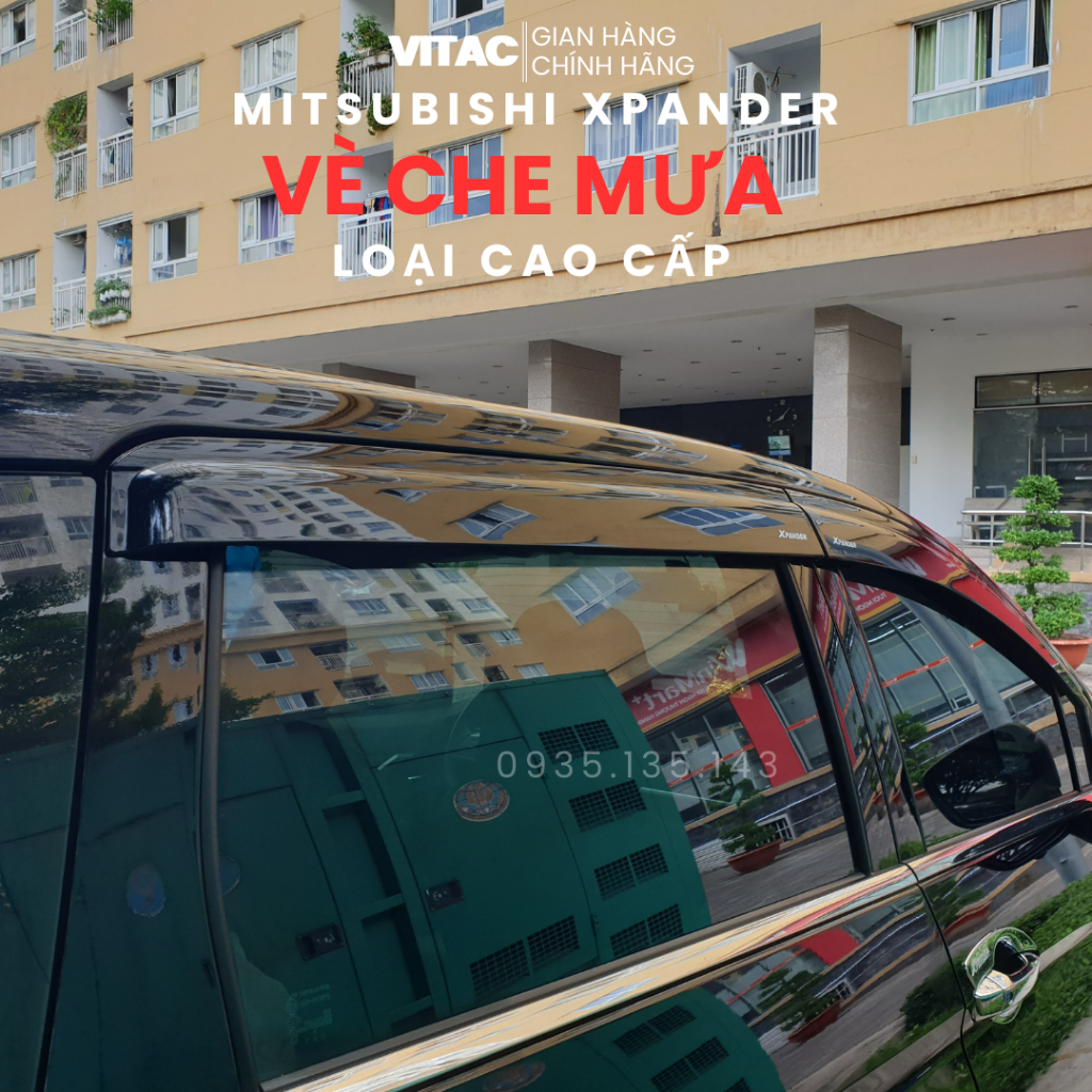 Vè Che Mưa Mitsubishi xpander 2018-2023, Xpander Cross Nhựa ABS Đen