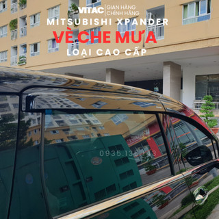Freeship_vè che mưa mitsubishi xpander 2018-2024, xpander cross nhựa abs đen
