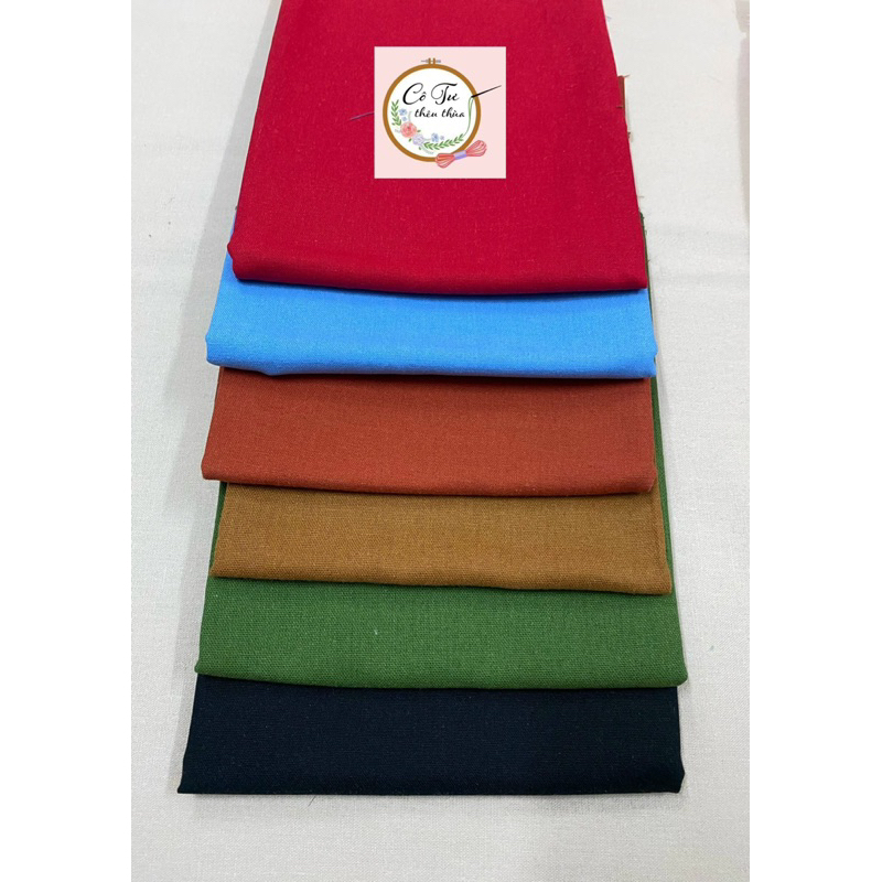 Vải thêu linen/ vải may nhiều màu
