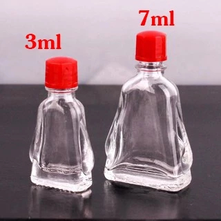 Vỏ Chai Đựng Dầu Gió Thái 3ml/7ml, Chai Lọ Thủy Tinh Nắp Nhự Dựng Dầu Gió, Tinh Dầu, Tinh Chất - Kho