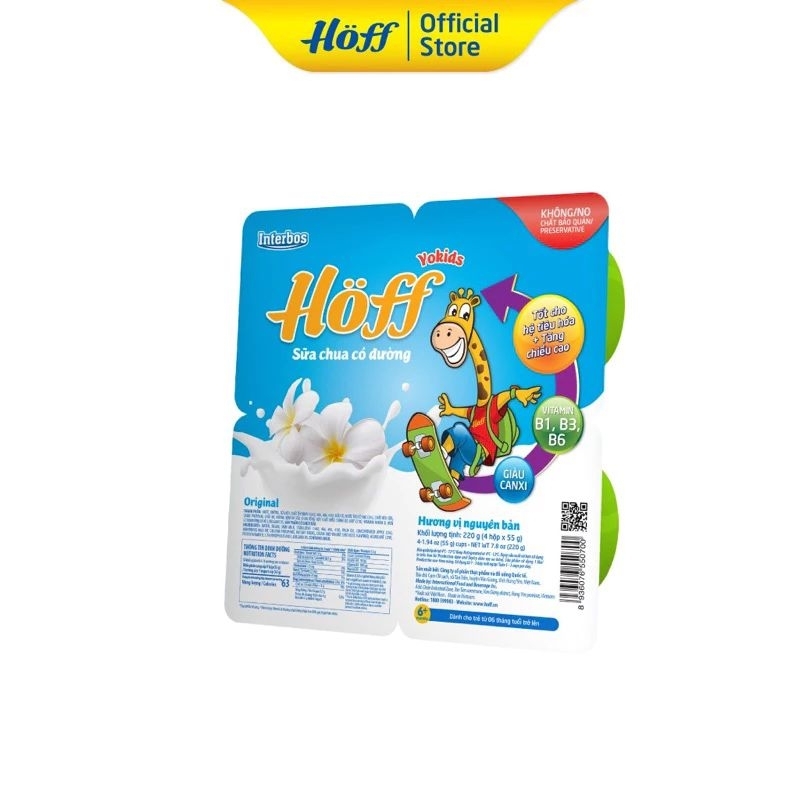 Sữa Chua Hoff cho bé Từ 6 tháng Trở lên 220gr