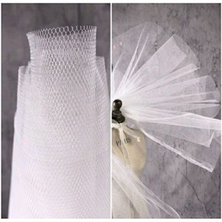 1m vải lưới may phồng váy cô dâu