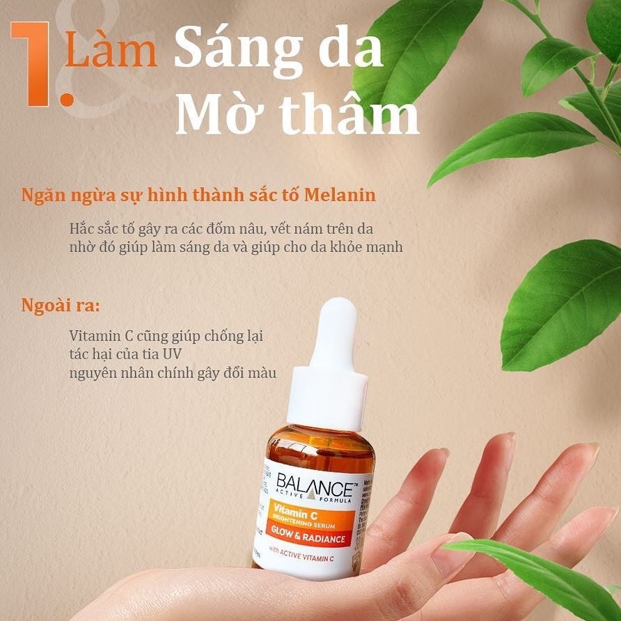 Vitamin C Balance Tinh chất giảm thâm trắng da Active Formula Brightening 30ml -Auth