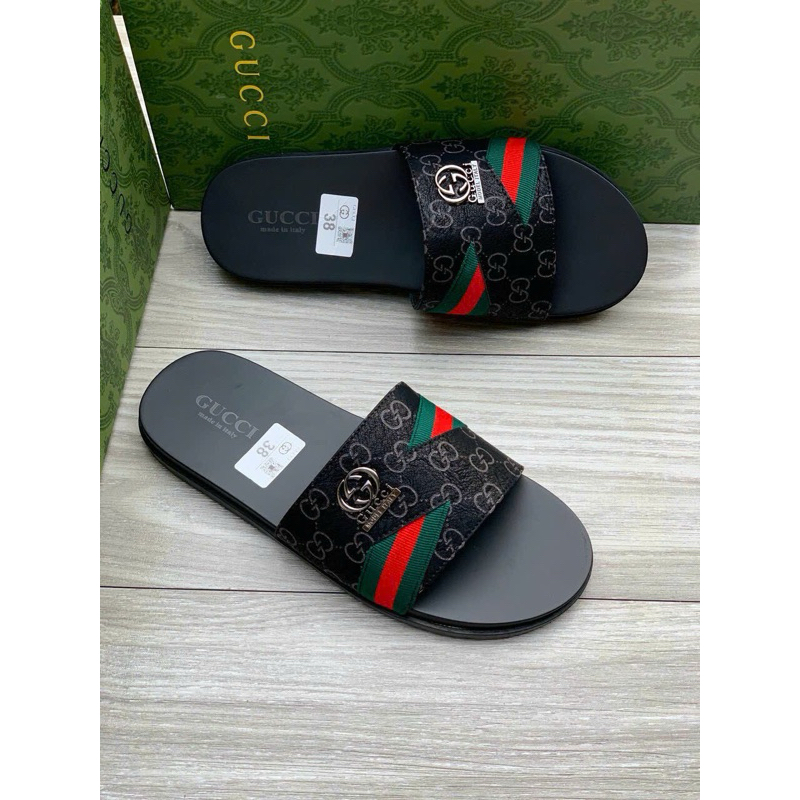 Dép Quai Ngang Nam Dép da G.u.c.c.i Thời Trang Cao Cấp Full Bill Box full size 38-43