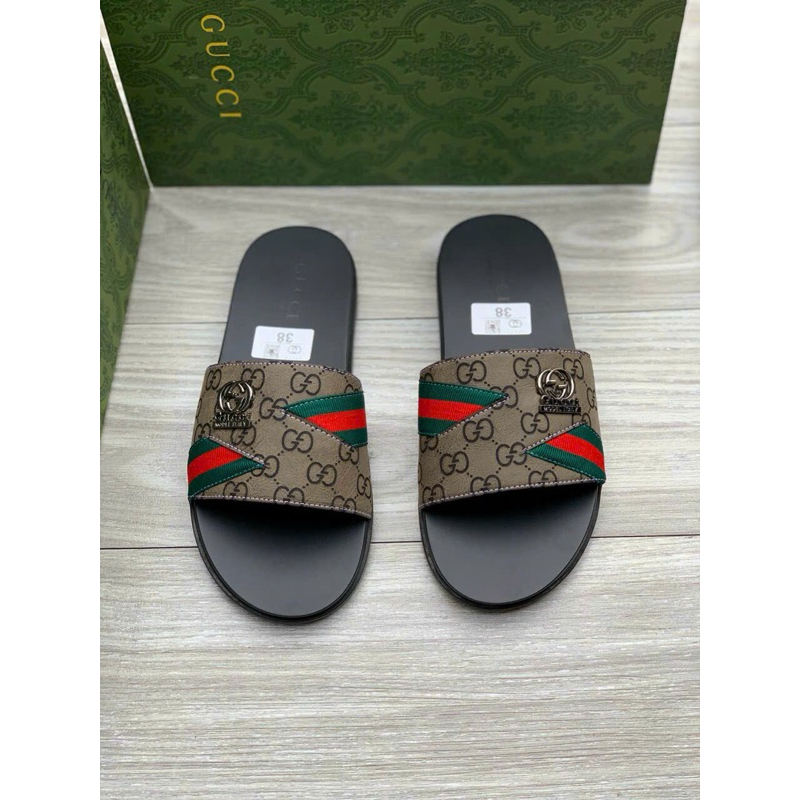 Dép Quai Ngang Nam Dép da G.u.c.c.i Thời Trang Cao Cấp Full Bill Box full size 38-43