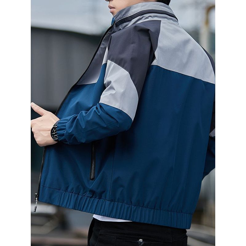 Áo khoác gió nam 2 lớp GT24 vải tráng bạc cao cấp chống nước, chống gió, tia uv, Áo gió nam phối màu 2023