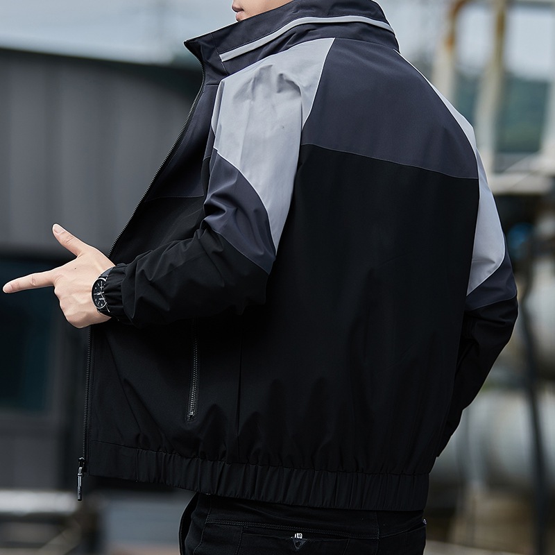 Áo khoác gió nam 2 lớp GT24 vải tráng bạc cao cấp chống nước, chống gió, tia uv, Áo gió nam phối màu 2023