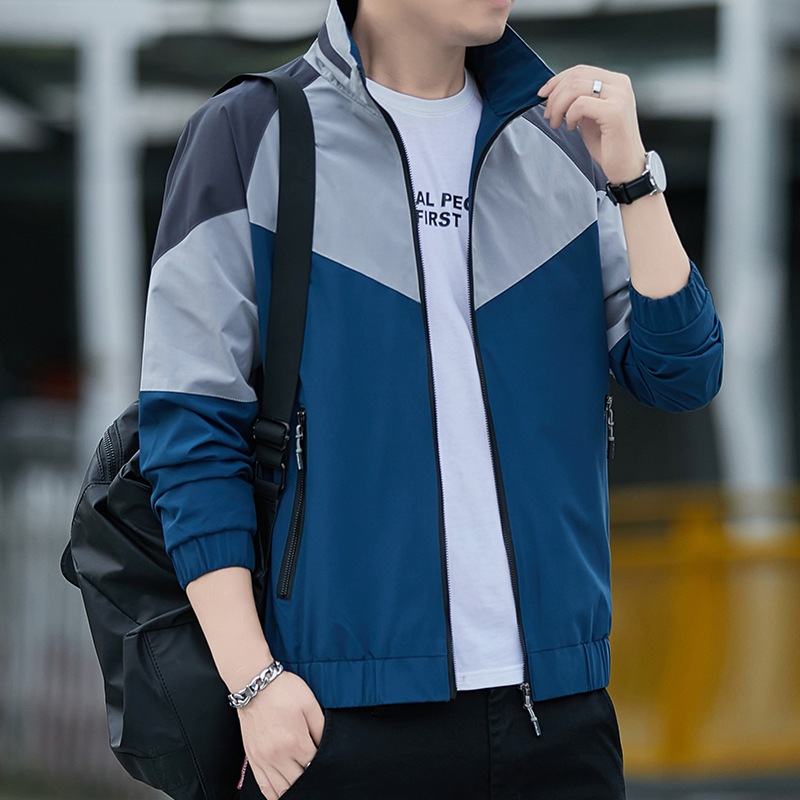 Áo khoác gió nam 2 lớp GT24 vải tráng bạc cao cấp chống nước, chống gió, tia uv, Áo gió nam phối màu 2023