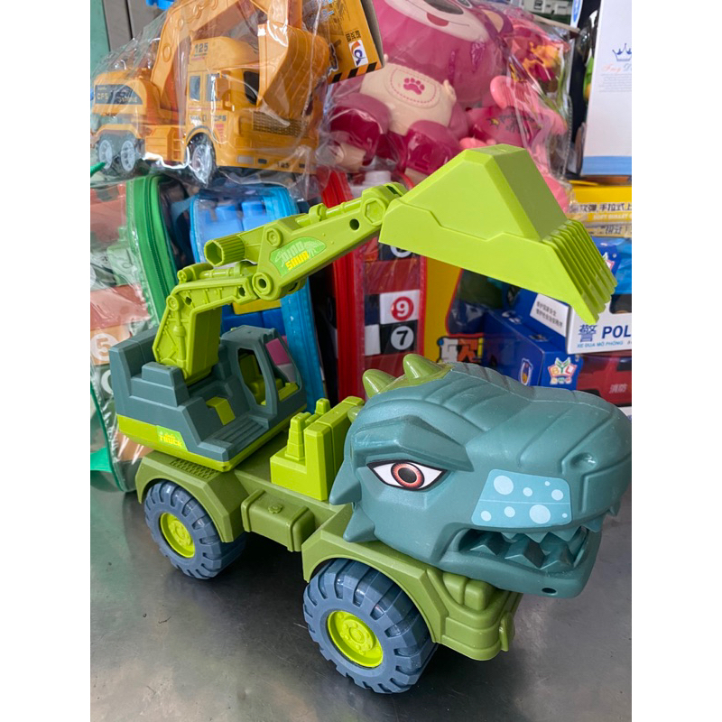 Mô hình xe cần cẩu khủng long đồ chơi cho bé