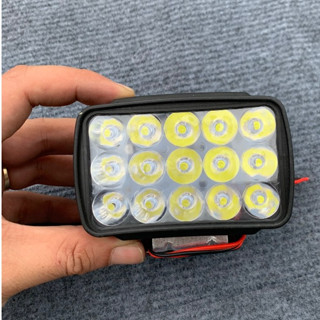  Đèn Pha LED 15 Bóng 1000lm Dành Cho Xe máy xe điện 12v-85v 