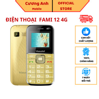 Điện thoại người gia Masstel FAMI 12 4G - Hàng chính hãng loa to sóng khỏa màn hình nét