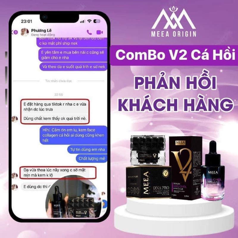 COMBO TINH CHẤT BAKUCHOIL & FACE DNA COLLAGEN VER2 MEEA