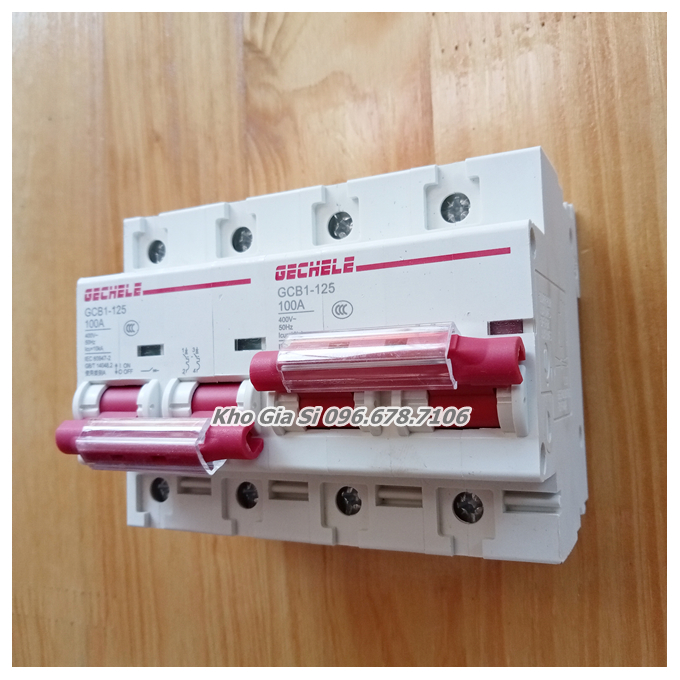 Aptomat - Cầu dao đảo chiều nguồn điện (Thủ công) 2P 100A 220V - 400V GECHELE