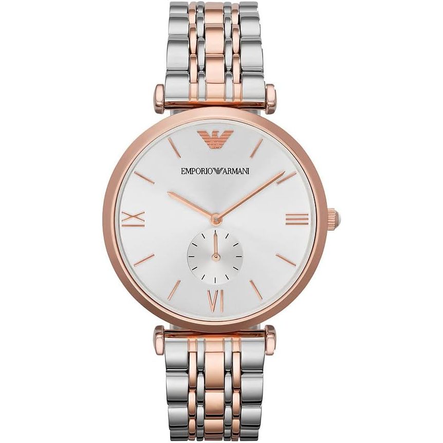 Đồng hồ nam thép không gỉ ba kim Emporio Armani