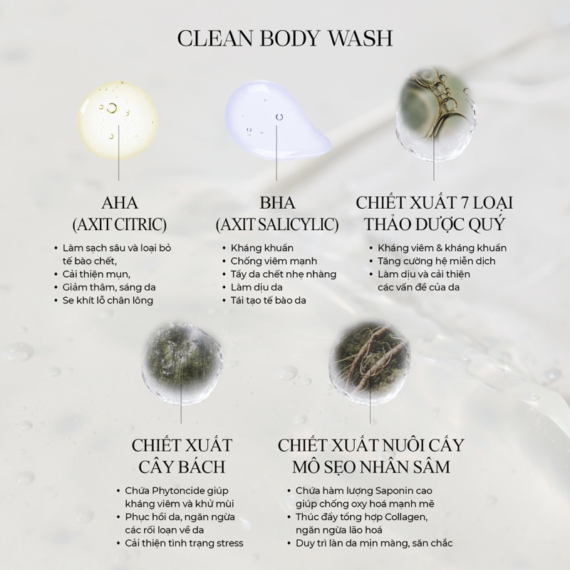 Combo 2 dòng Sữa tắm The Clean & The Cera Body Wash 500ml