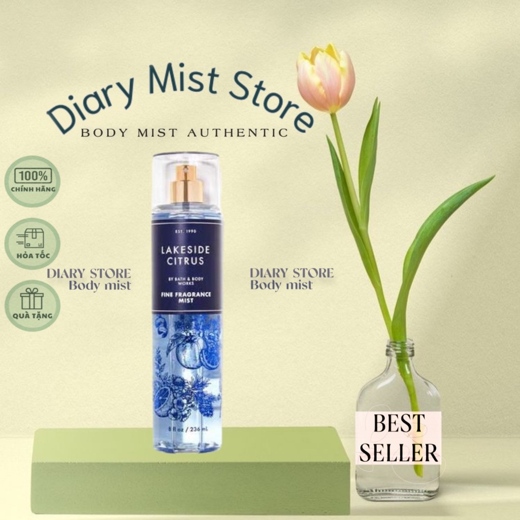 𝐃𝐢𝐚𝐫𝐲𝐦𝐢𝐬𝐭.𝐬𝐭𝐨𝐫𝐞 XỊT THƠM TOÀN THÂN BATH & BODY WORKS - LAKESIDE CITRUS