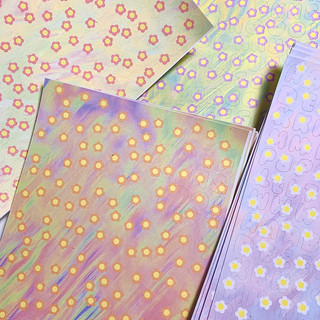 🌸 HOA HOA HOA STICKER 🌸 Moze Sticker Alphabet | Set sticker chữ cái gắn hoa, màu mix