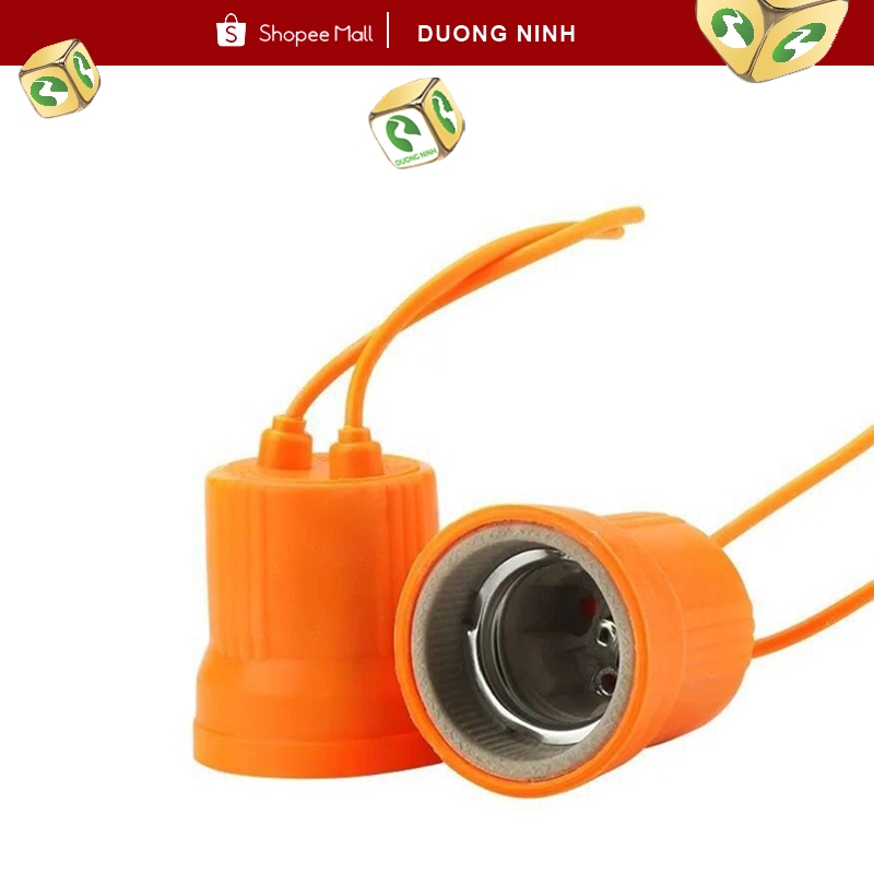 Đui sứ chịu nhiệt bọc nhựa Dương Ninh bóng úm gà DS109