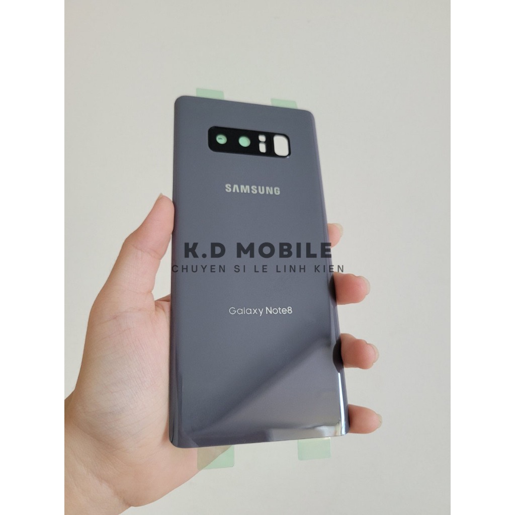 Nắp Lưng Samsung Note 8 có kèm cụm kính camera và keo dán viền - K.D MOBILE