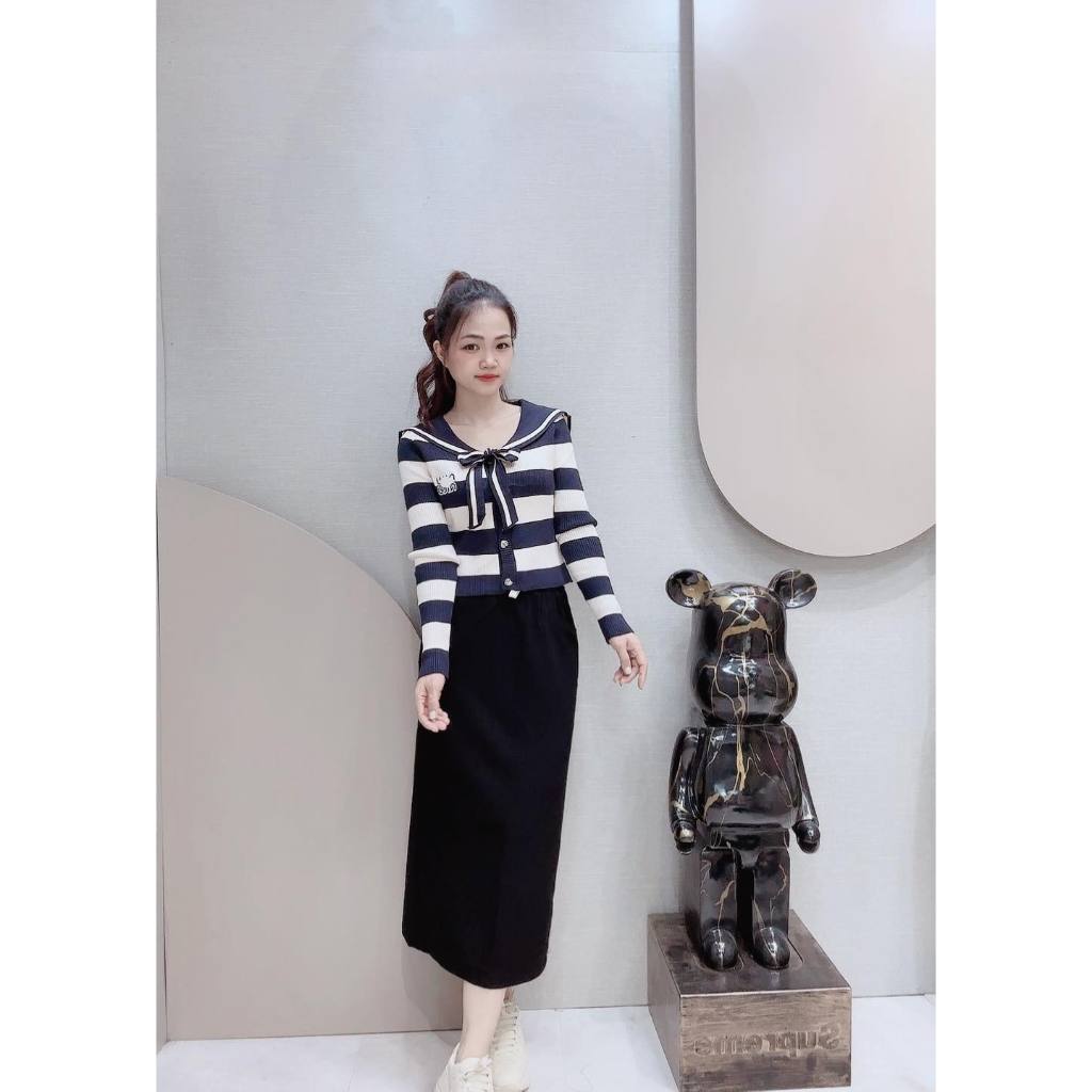 Chân váy Midi nữ dáng dài cap chun logo 1997 siêu xinh chất đẹp