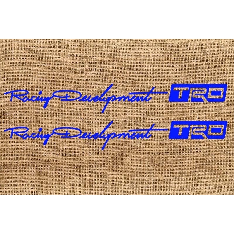 2 chiếc Decal RACING Development TRC trang trí xe máy Honda -Yamaha