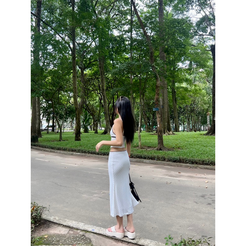 Beachclub_Set áo váy thun dài Jina