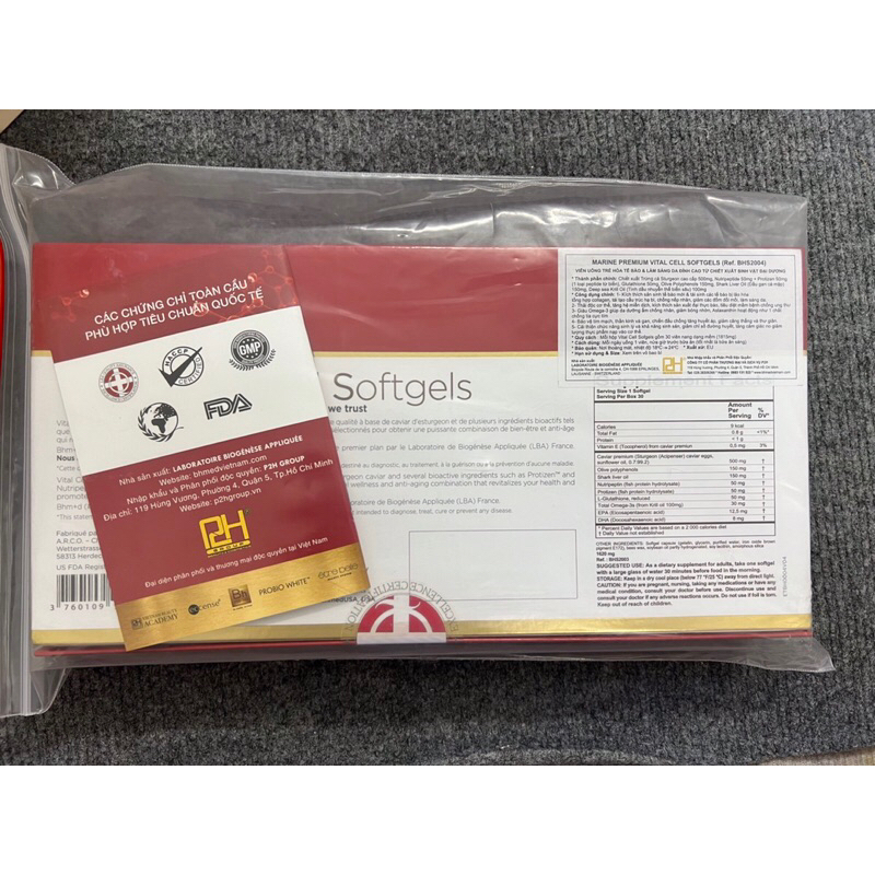 Viên uống trẻ hoá tế bào sinh học Bhmed Vital Cell Softgels