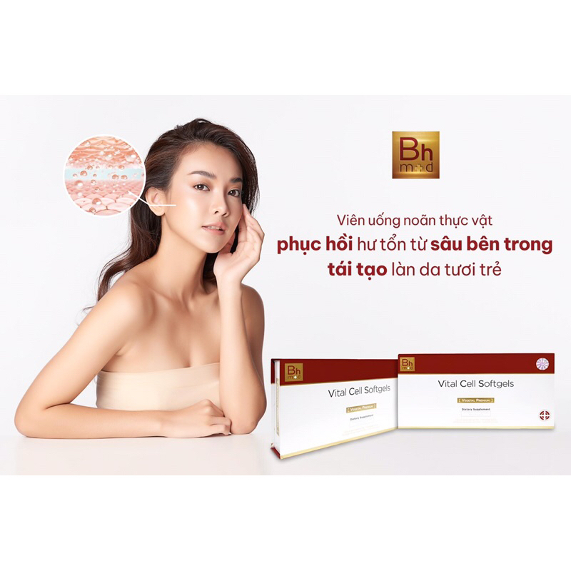 Viên uống trẻ hoá tế bào sinh học Bhmed Vital Cell Softgels