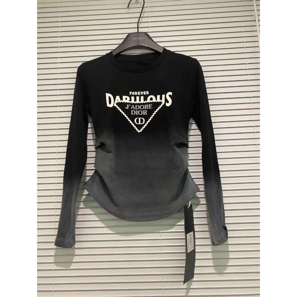 ÁO THUN LOANG CHỮ ĐÁ NGỰC EO RÚT CHUẨN TAG MAC QCL1