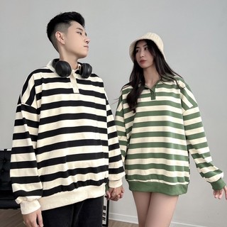 Áo polo phối kẻ unisex nam nữ - 247store.vn - Aopolokengang2841_P6K2