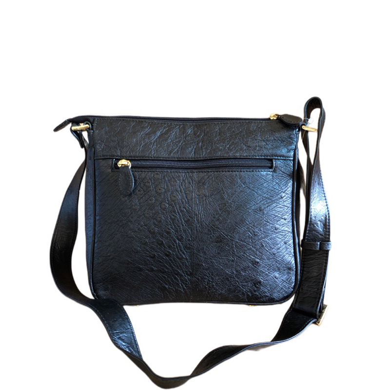 Túi đeo chéo đeo vai unisex da đà điểu phong cách thời trang văn phòng sang trọng, lịch thiệp