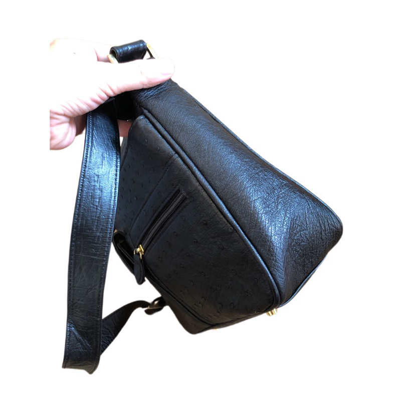 Túi đeo chéo đeo vai unisex da đà điểu phong cách thời trang văn phòng sang trọng, lịch thiệp