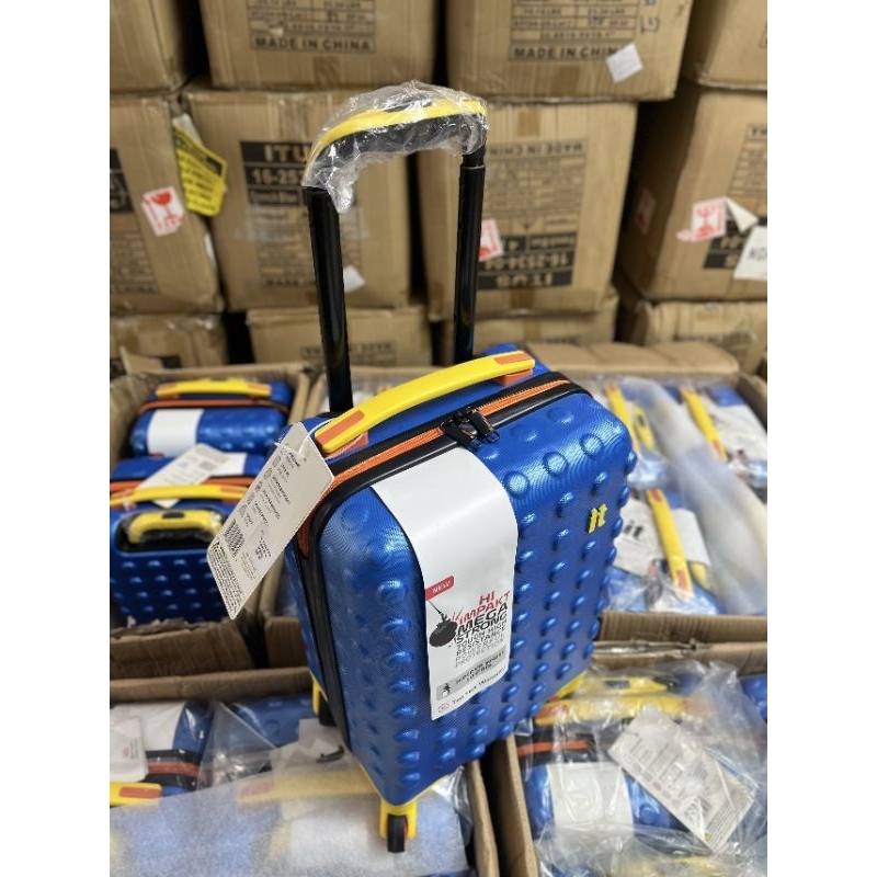 IT Luggage Children's Brick 4 Wheel Hard Cabin Suitcase
