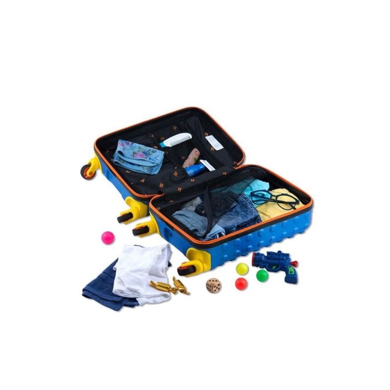 IT Luggage Children's Brick 4 Wheel Hard Cabin Suitcase