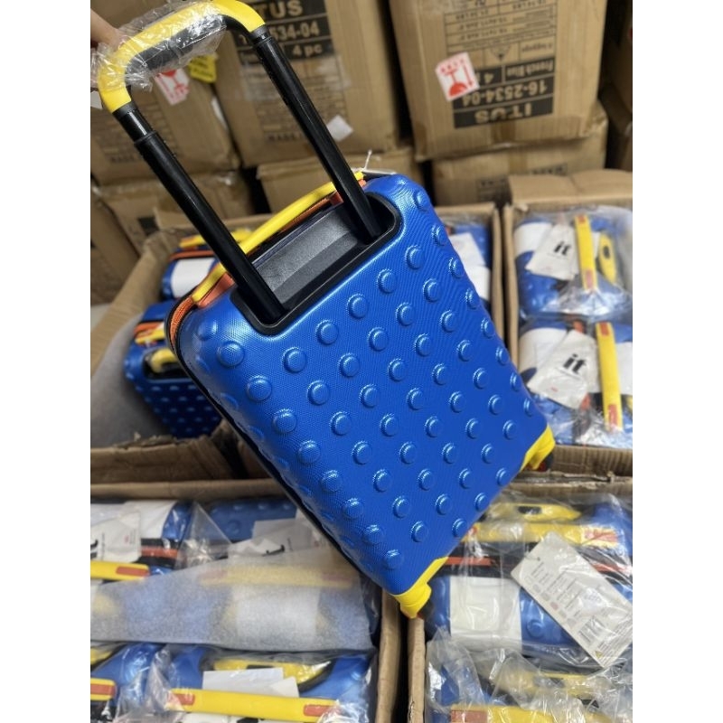 IT Luggage Children's Brick 4 Wheel Hard Cabin Suitcase