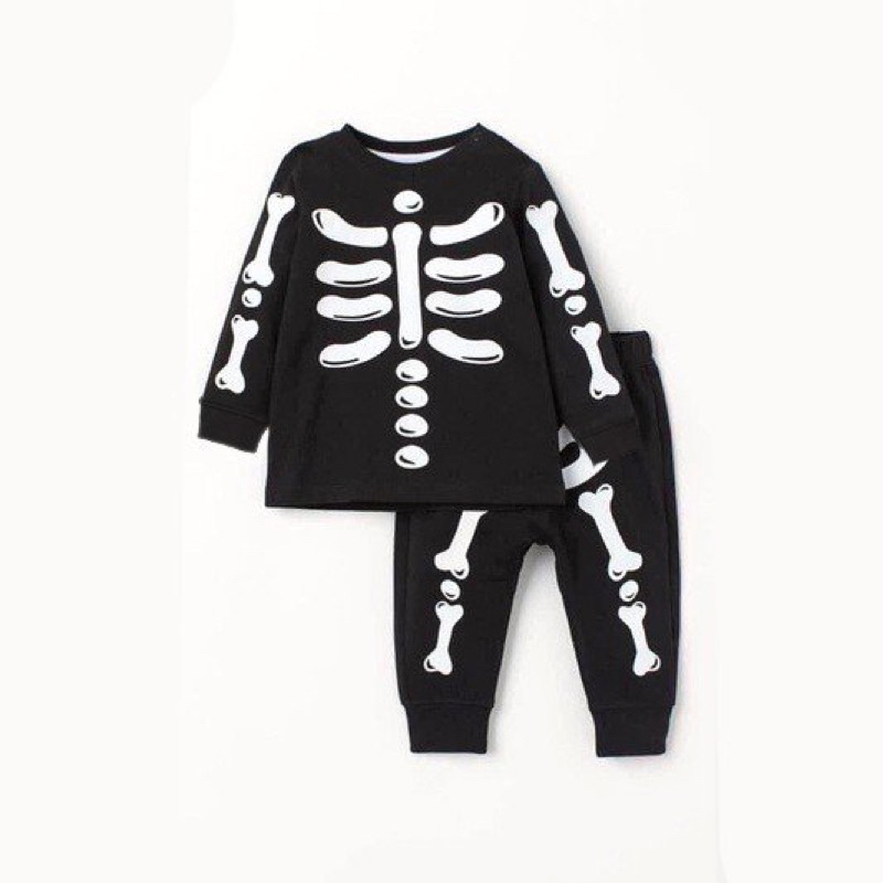 Set bộ nỉ da cá xương Halowen