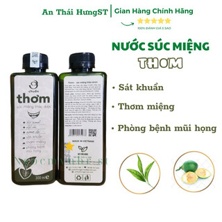 Nước súc miệng thảo dược thơm 300ml an thái hưng, giúp sát khuẩn, thơm miệng và phòng bệnh mũi họng.