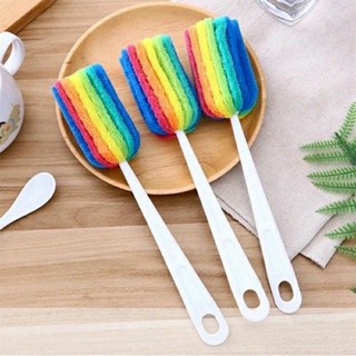 Cây cọ rửa ly cốc, bình sữa bảy màu