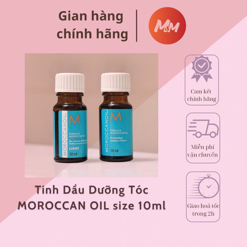 [Mini size] Tinh Dầu Dưỡng Tóc Moroccanoil Treatment Chai 10ML Không Box