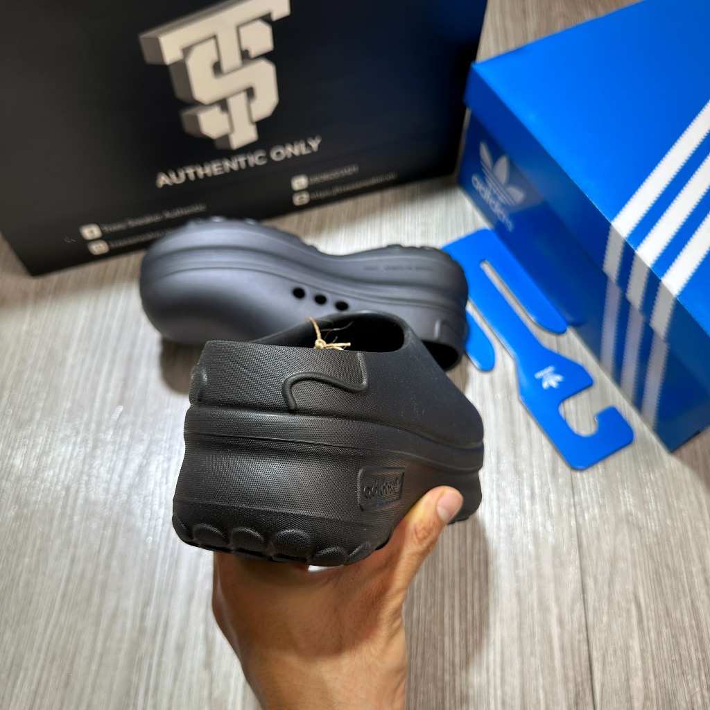 ADIDAS ADIFOM STAN SMITH MULE CORE BLACK IE4626 Full Box Tag Auth