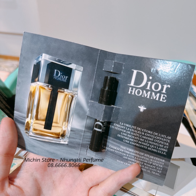 Mẫu thử Vial nước hoa Di.or Homme đủ mùi có sẵn