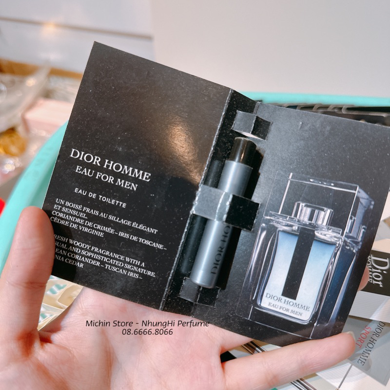 Mẫu thử Vial nước hoa Di.or Homme đủ mùi có sẵn